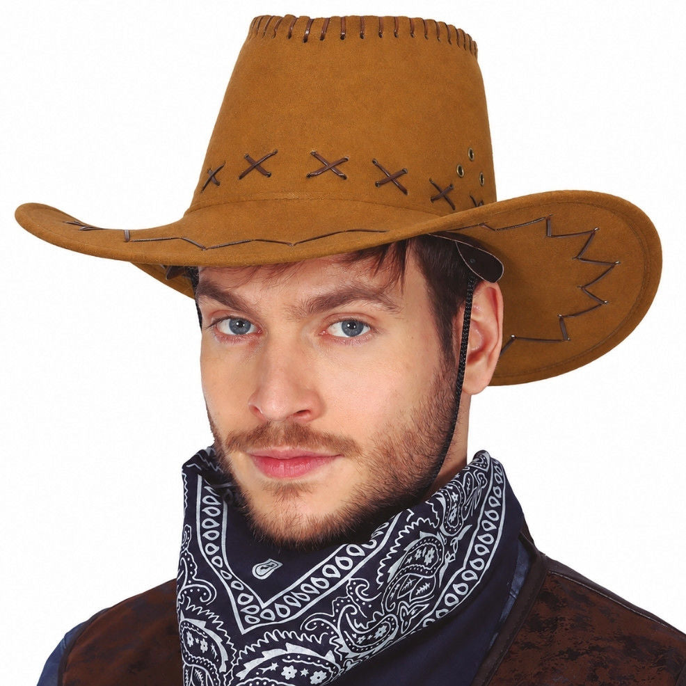 Chapeau de cow-boy marron clair