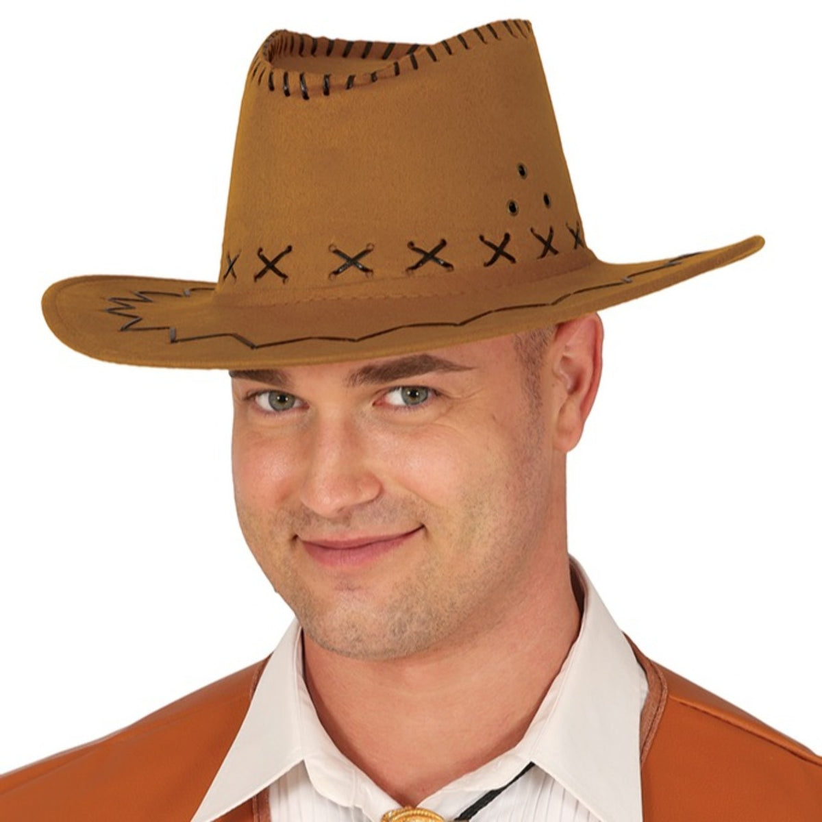 Chapeau de cow-boy marron clair