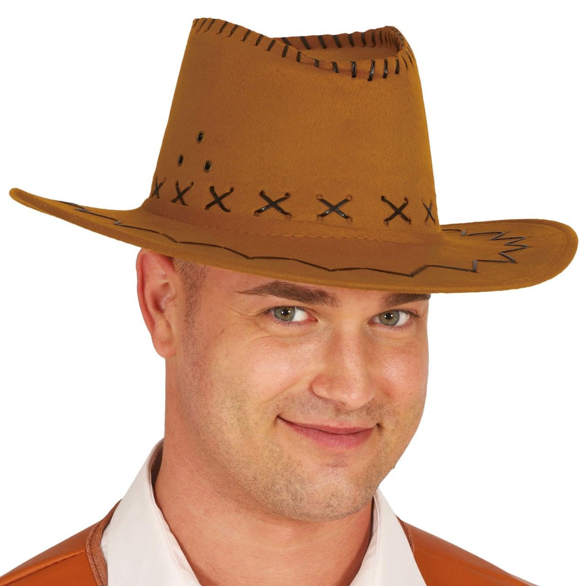 Chapeau de cow-boy marron clair