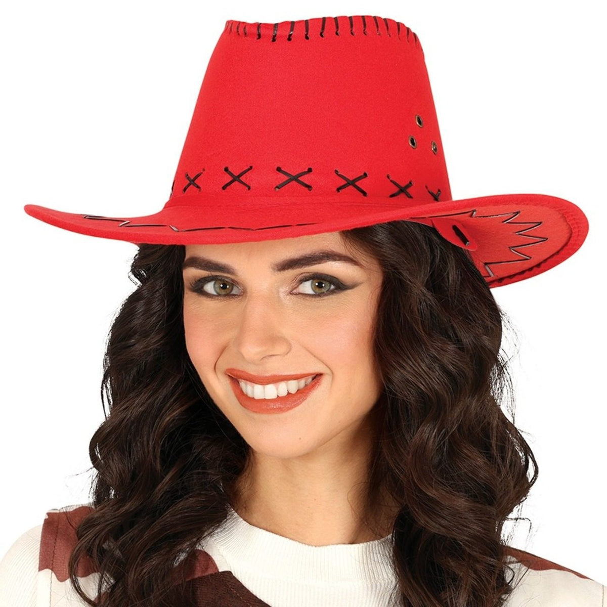 Chapeau de cow-boy rouge