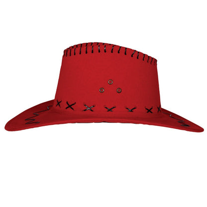 Chapeau de cow-boy rouge