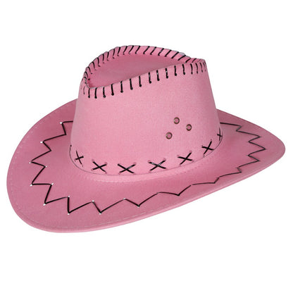 Chapeau de cow-boy rose