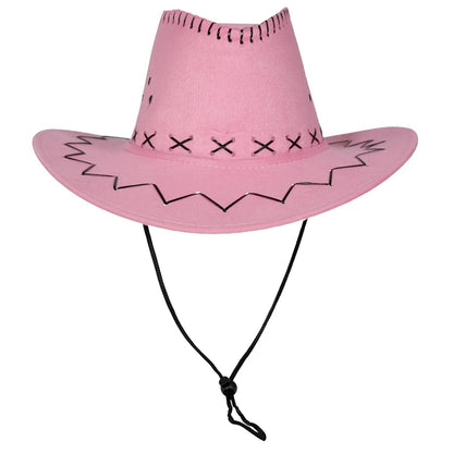 Chapeau de cow-boy rose
