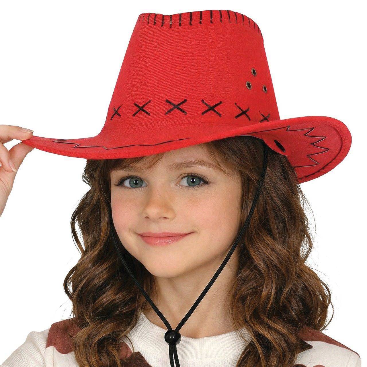 Chapeau Cow-Boy Rouge enfant