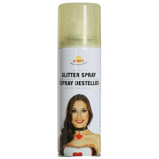Laque pour Cheveux à Paillettes Dorées