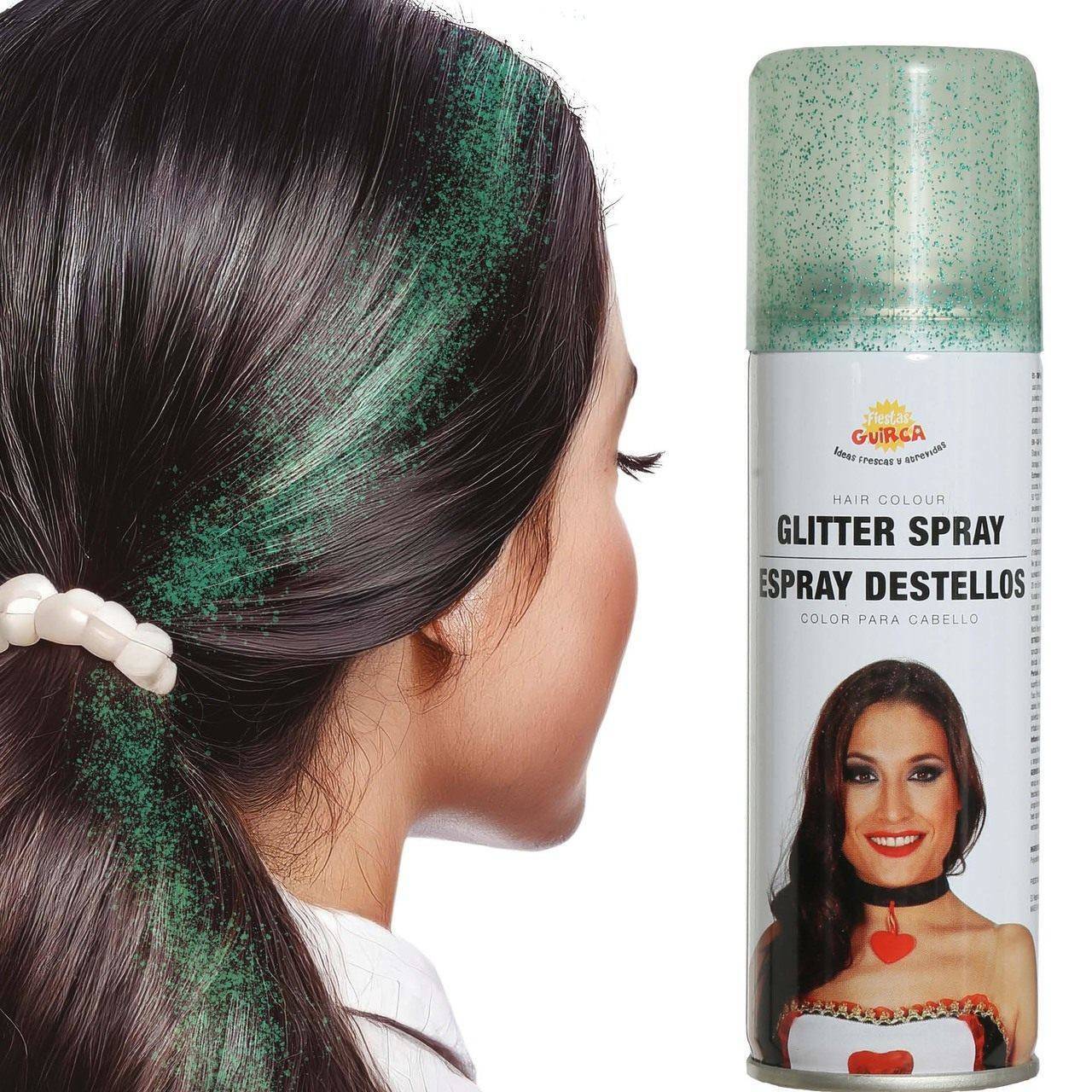 Spray Cheveux Pailleté Vert
