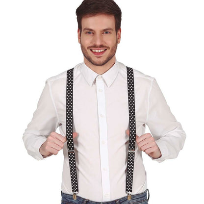 Bretelles Noires à Pois
