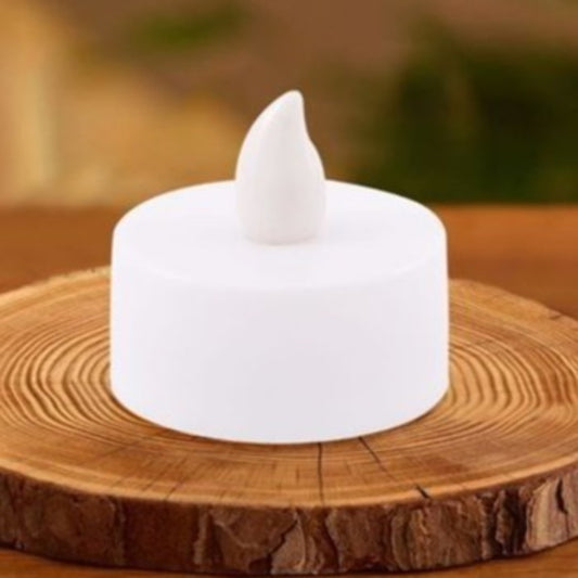 Bougie Blanche Lumineuse