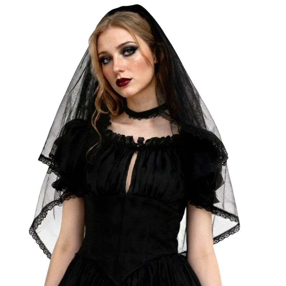 Voile Noir Dentelle