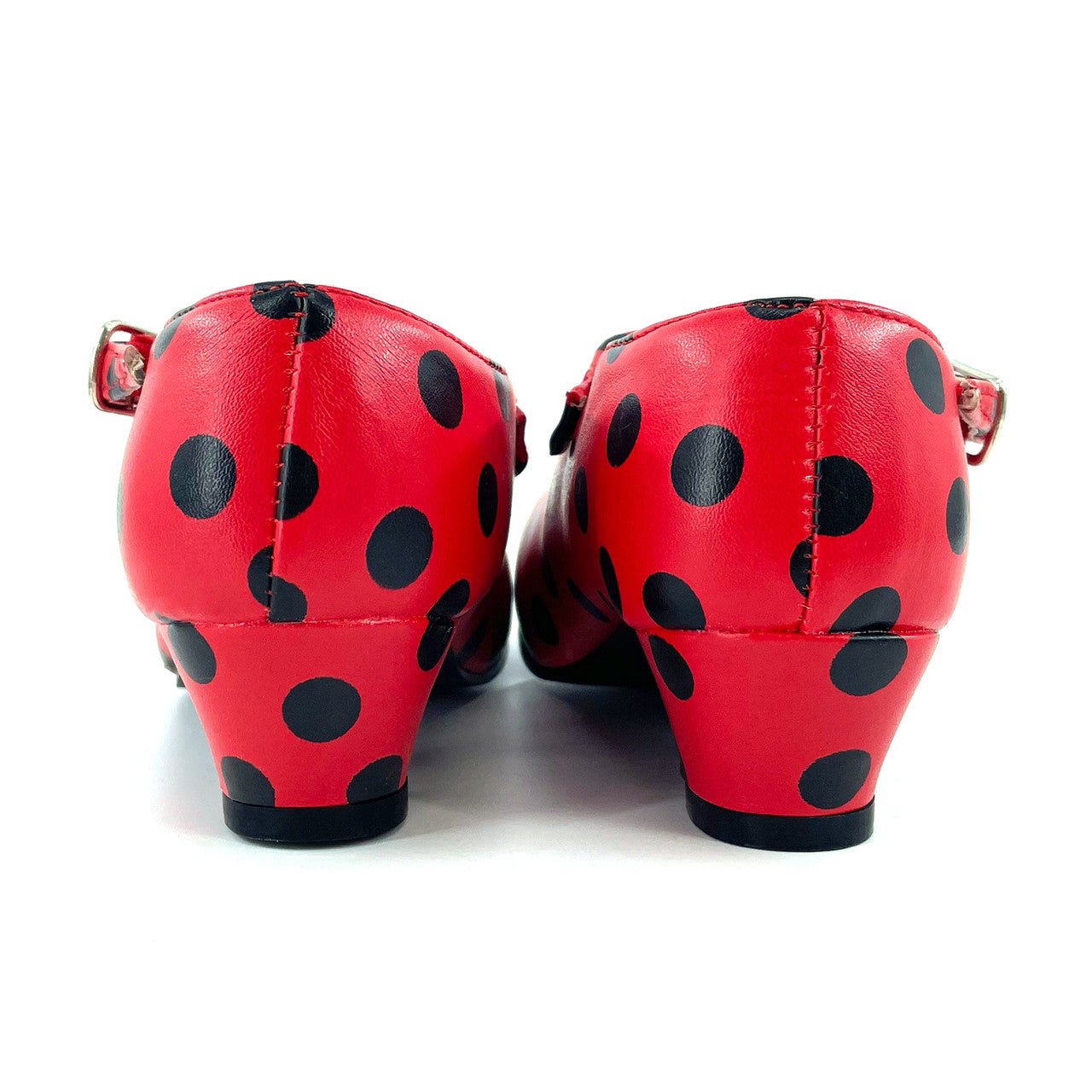Chaussures flamenco rouges et noires pour enfants