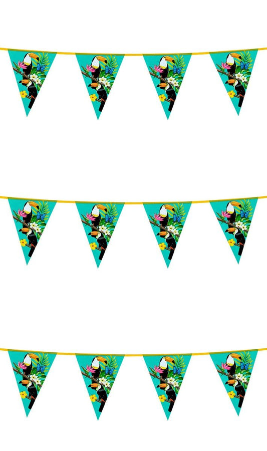 Guirlande Hawaï Toucan Fleurs