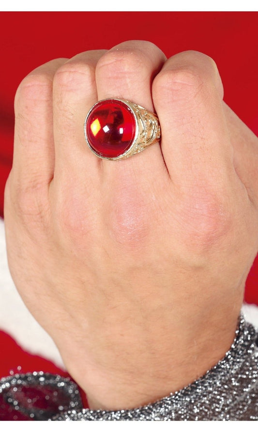 Anneau rouge rubis