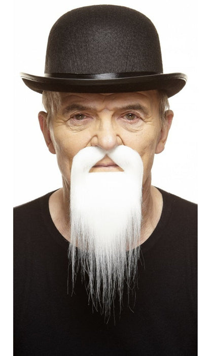 Moustache et Barbe Blanche Professionnel 134-LG