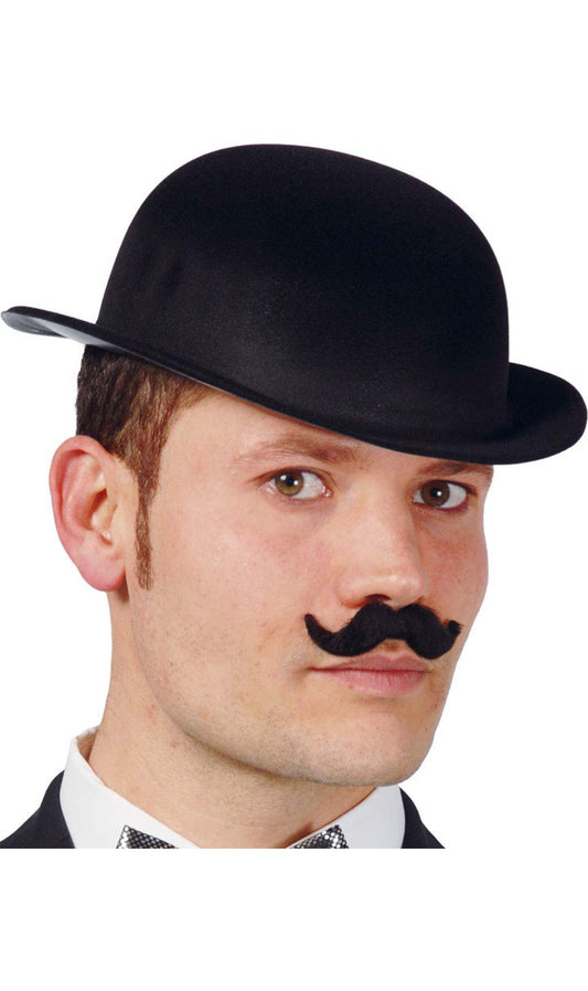 Chapeau Melon Floqué Noir