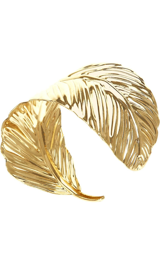 Bracelet Feuille Dorée