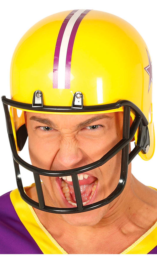 Casque de Footballeur Américain Jaune