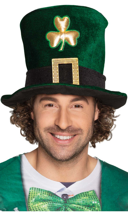 Chapeau Haut de Forme de Saint Patrick Vert