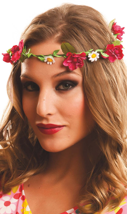Couronne de Fleurs Rouges