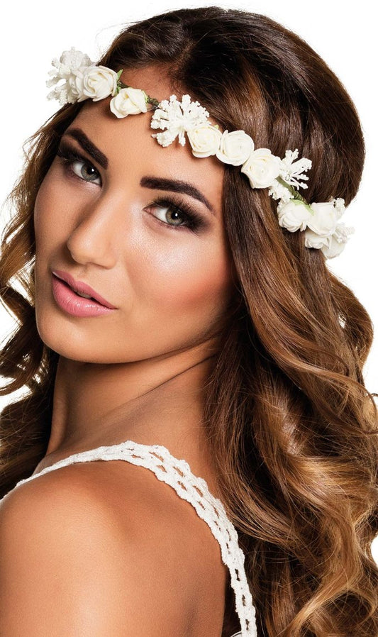 Couronne de Roses Blanches