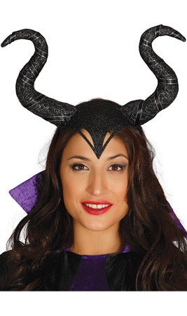 Serre-tête Cornes Maléfique Luxe Halloween