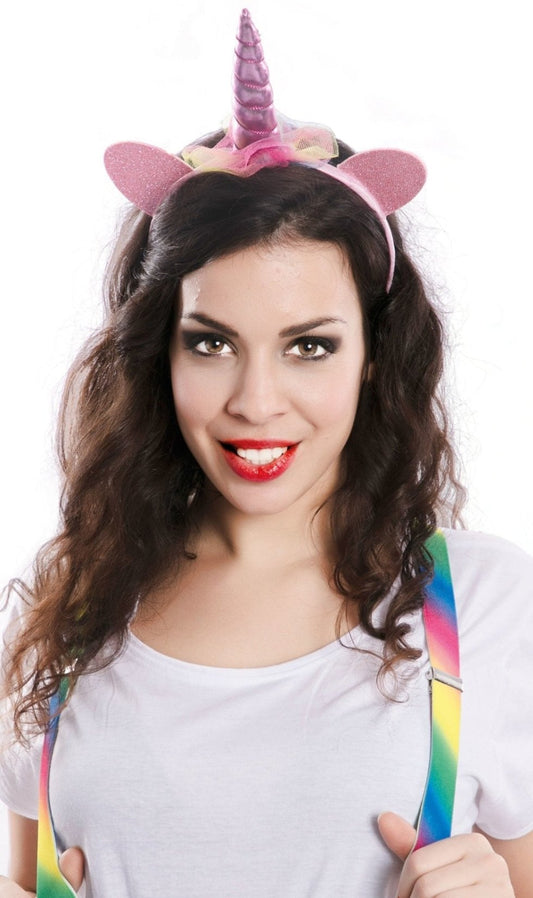 Serre-Tête de Licorne Rose pour enfant