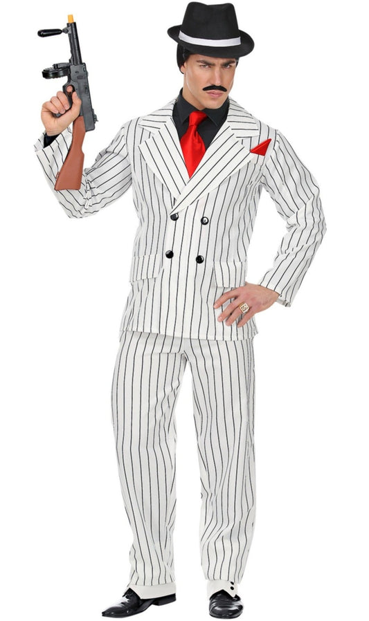 Déguisement XL de Gangster Blanc pour homme