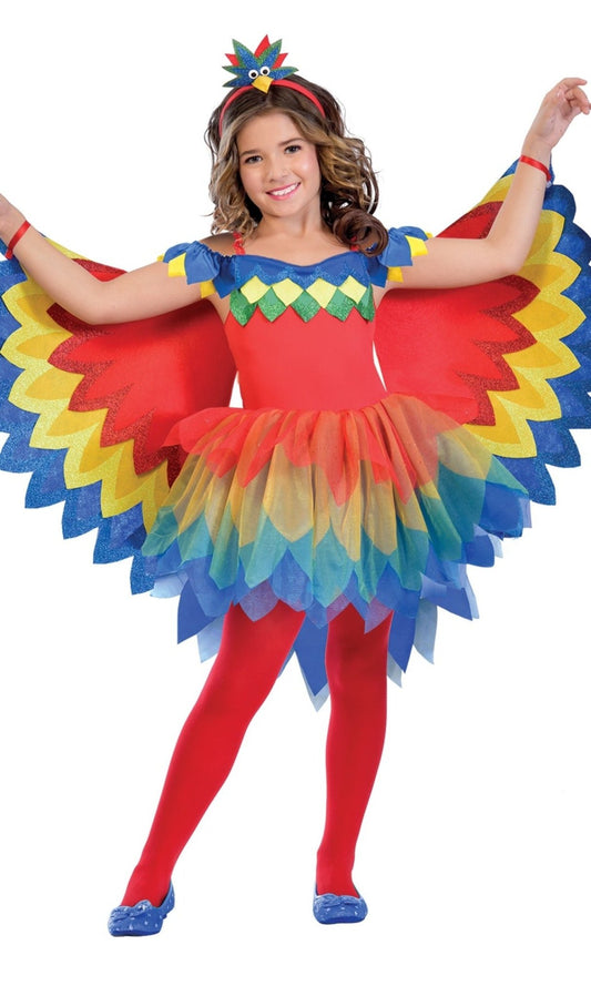Disfraz de Loro Real para niña I Don Disfraz