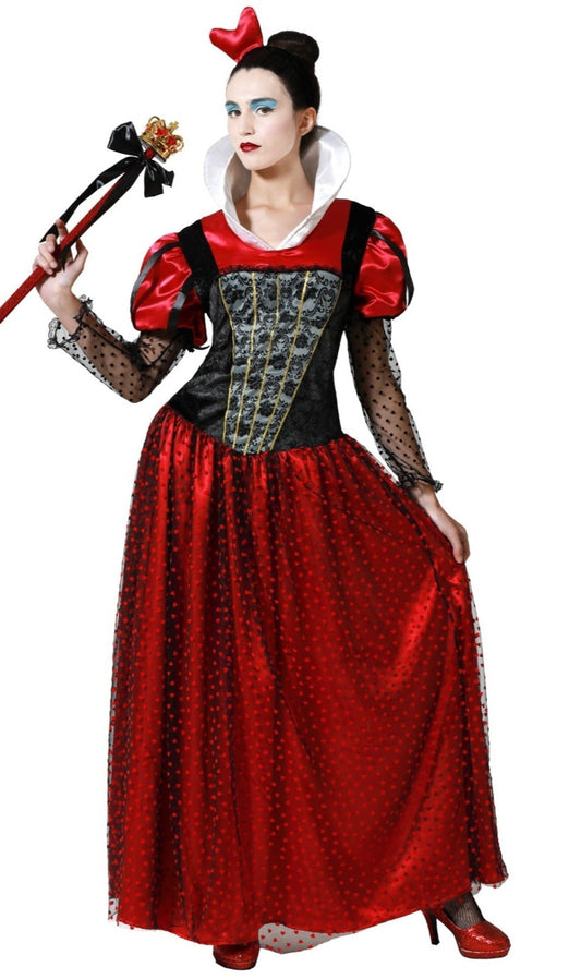 Disfraz de Reina de Corazones Elegante para mujer I Don Disfraz