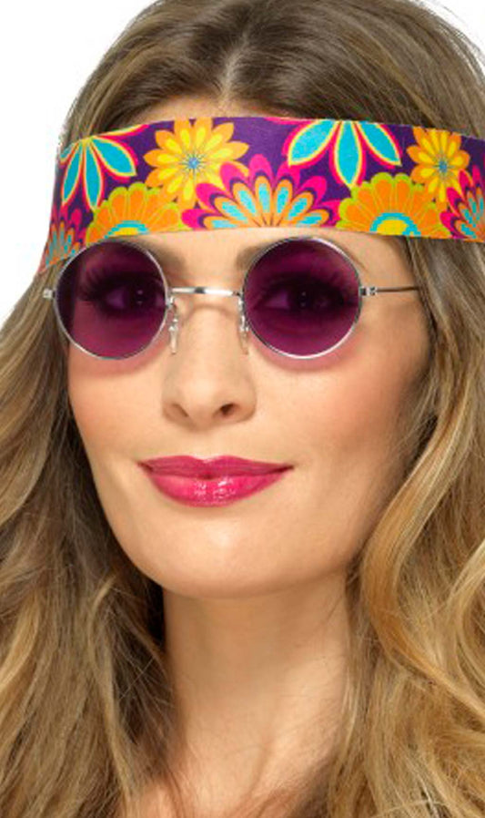 Lunettes Rondes Violettes