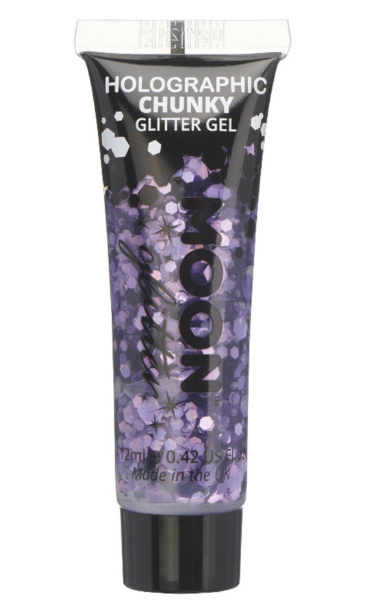 Gel à paillettes grandes violettes holographique