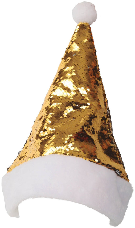 Bonnet Père Noël Doré