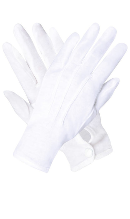 Gants courts blancs