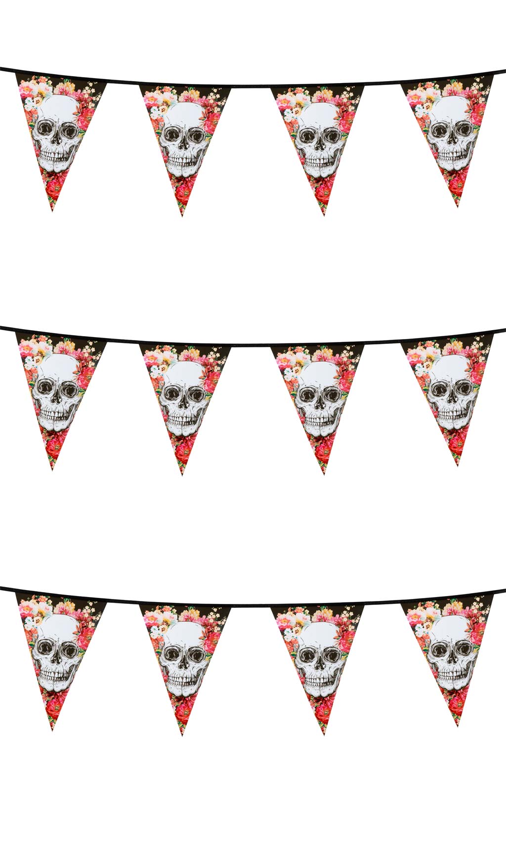 Guirlande de Dia de Los Muertos Fleurs