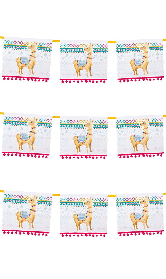 Guirlande de Lama Amusant Pompons