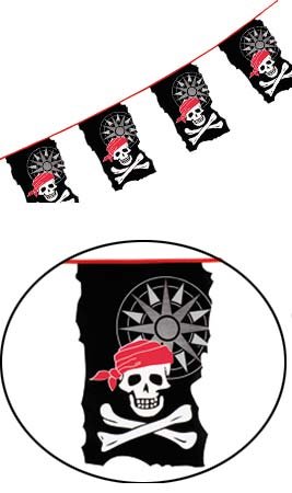 Guirlande Pirate Têtes de Mort