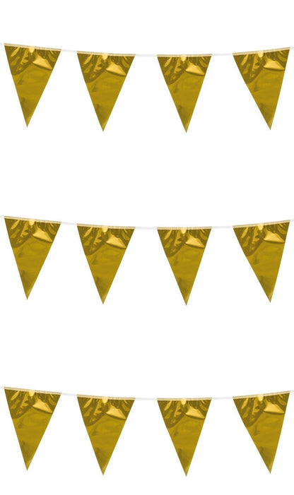 Guirlande Fanions Dorés