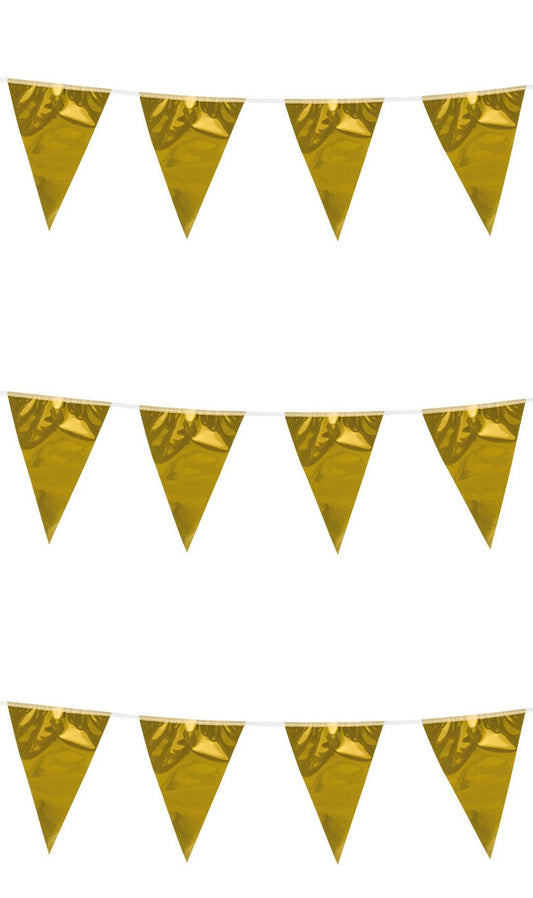 Guirlande Fanions Dorés