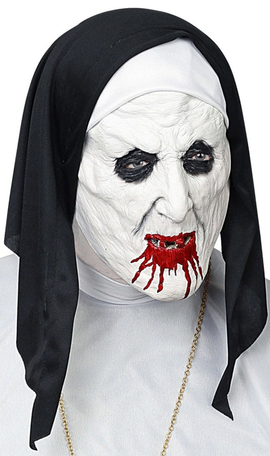 Masque en Latex de Nonne Ensanglantée