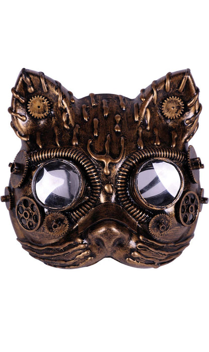 Masque de Steampunk Félin