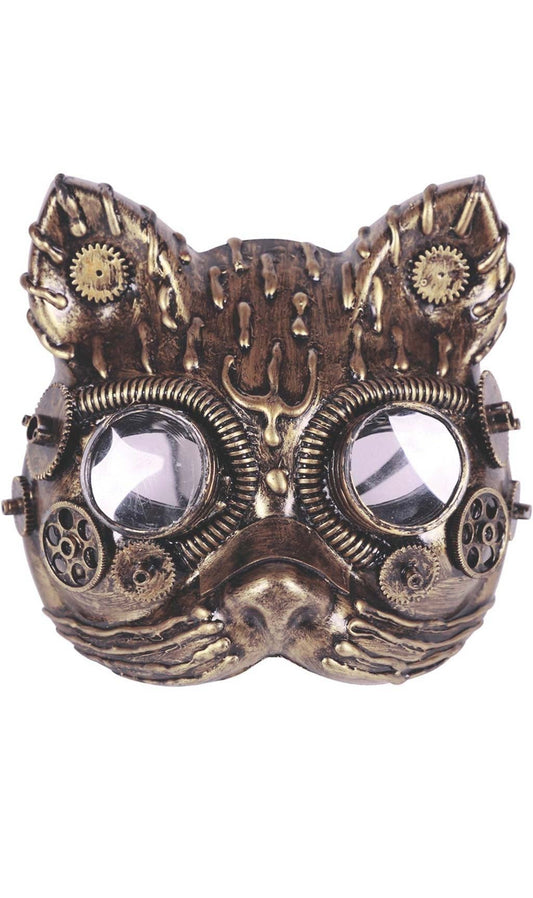 Masque de Steampunk Félin