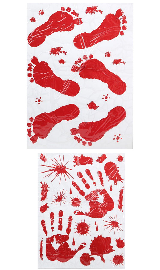 Pack 2 Décoration Empreintes Sanglantes