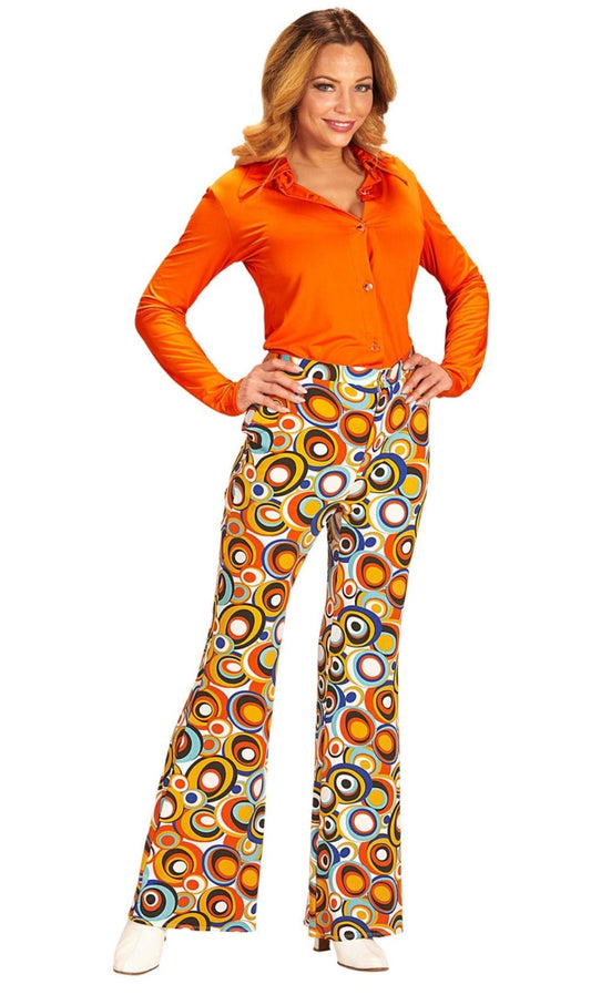 Pantalón de Años 70 Bubbles para mujer I Don Disfraz