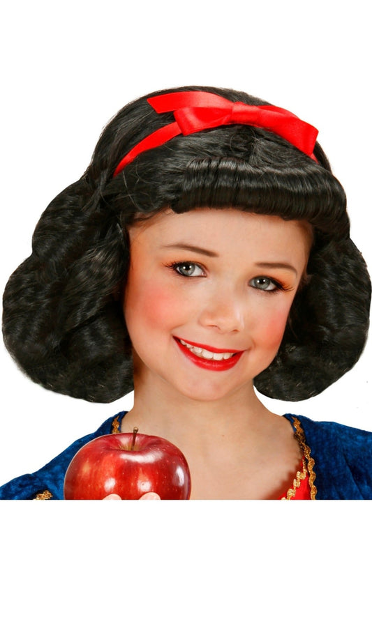Perruque de Blanche-Neige Ruban pour enfant