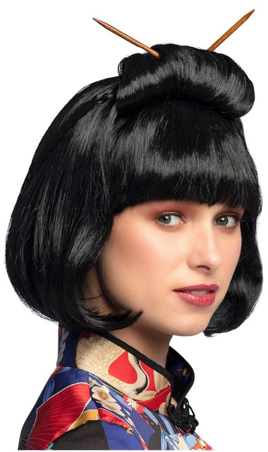Perruque mi-longue De Geisha