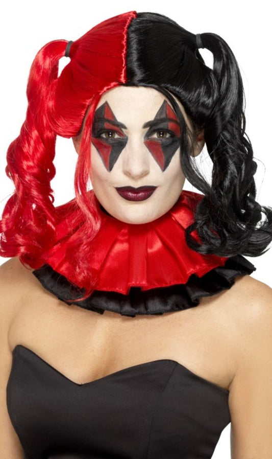 Perruque de Harley Quinn Bicolore