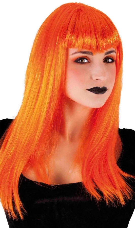 Perruque de Vampire Amusante Orange