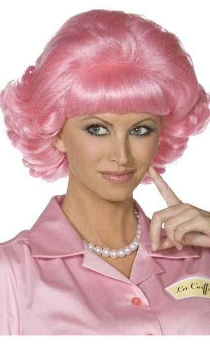 Perruque Rose Grease