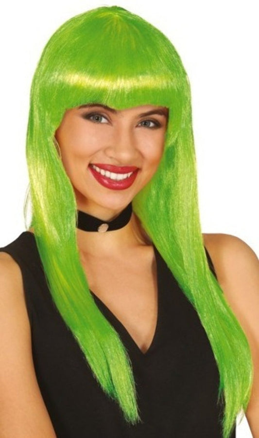 Perruque Verte Cheveux Longue Eco