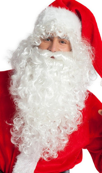 Perruque et Barbe frisée de Père Noël