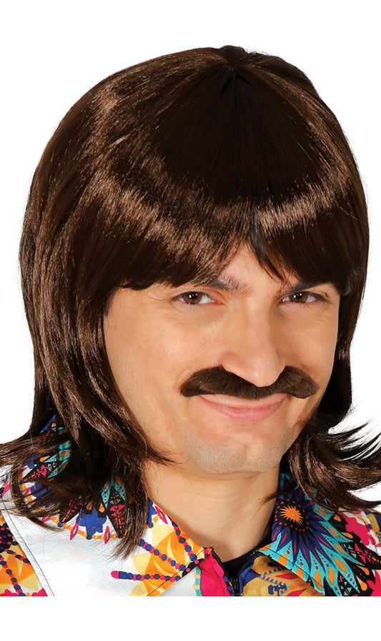 Perruque et moustache Années 70